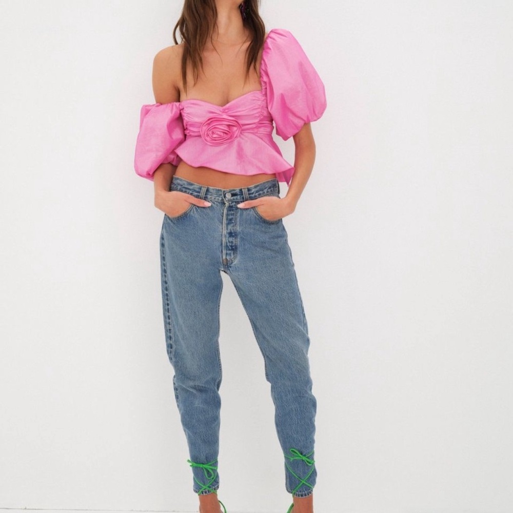 Free People X For Love & Lemons Judith cropped top 🍋 - Picture 5 of 7